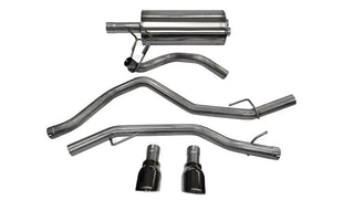 Corsa Sport Cat-Back Exhaust System (Black Tips): Dodge Ram 5.7L Hemi 1500 2009 - 2018