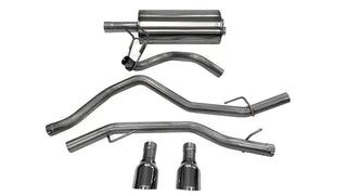 Corsa Sport Cat-Back Exhaust System (Polished Tips): Dodge Ram 5.7L Hemi 1500 2009 - 2018