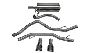 Corsa Sport Cat-Back Exhaust System (Polished Tips): Dodge Ram 5.7L Hemi 1500 2009 - 2018