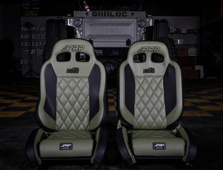 PRP Seats EnduroTrek Reclining Suspension Seats Kit (PAIR): Jeep Wrangler JK/JLU (2007-18) - Black