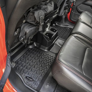 Rugged Ridge Rear Floor Liner - Black: Fits Most Jeep Gladiator Models (2018-2026)