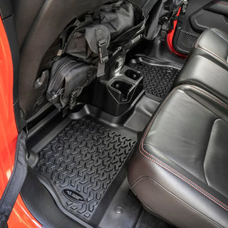 Rugged Ridge Rear Floor Liner - Black: Fits Most Jeep Gladiator Models (2018-2026)