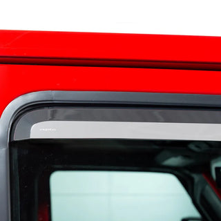 Putco Element Chrome Window Visors (FRONT): Jeep Wrangler / Gladiator (07-26)