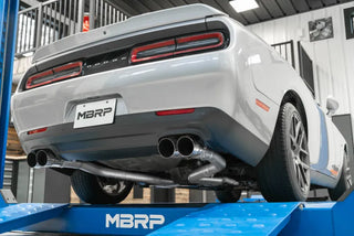 MBRP Cat Back Exhaust System (Race Profile, Polished Tips): Dodge Challenger 5.7L Hemi 2015 - 2016