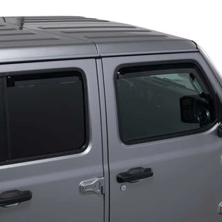 Putco Element Tinted Window Visors Set (F&R): Jeep Gladiator / Wrangler (05-26)