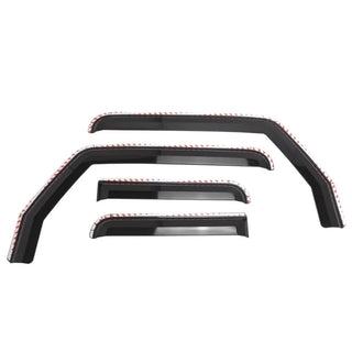 Putco Element Tinted Window Visors Set (F&R): Jeep Gladiator / Wrangler (05-26)