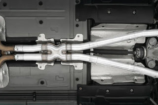 MBRP Race Profile Cat Back Exhaust (REAR): Dodge Challenger 5.7L Hemi (15-16) w/ Carbon Tips