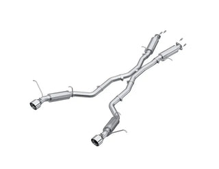 MBRP Cat Back Exhaust System (Polished Tips, Aluminized): Jeep Grand Cherokee 6.4L SRT 2012 - 2021