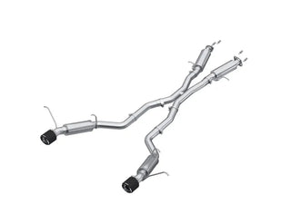 MBRP Cat Back Exhaust System (Carbon Fiber Tips): Jeep Grand Cherokee 6.4L SRT 2012 - 2021