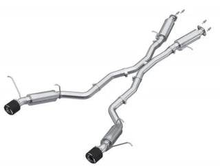 MBRP Cat Back Exhaust System (Carbon Fiber Tips): Jeep Grand Cherokee 6.4L SRT 2012 - 2021