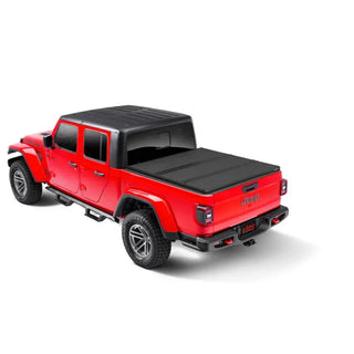 Extang Solid Fold 2.0 Hard Tri-Fold Truck Bed Cover: Jeep Gladiator (18-26) w/ Rail System - Black