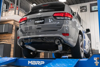 MBRP Cat Back Exhaust System (Carbon Fiber Tips): Jeep Grand Cherokee 6.4L SRT 2012 - 2021