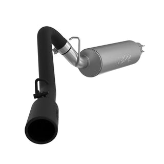 MBRP Cat Back Exhaust System (Single Side Exit, Black): Jeep Wrangler TJ 1997 - 1999 (2.5L & 4.0L)