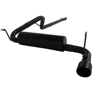 MBRP Cat Back Exhaust System (Single Side Exit, Black): Jeep Wrangler TJ 1997 - 1999 (2.5L & 4.0L)