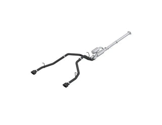 MBRP Cat Back Exhaust System (Black Tips): 2025 Ram 3.0L 1500 (SST SO ONLY)
