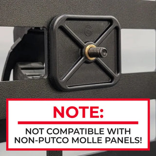 Putco Small TEC Molle Mounting Plate for Venture Tec Rack: Jeep Gladiator (18-26)
