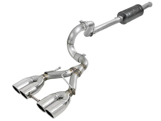 AFE Rebel Series Cat-Back Exhaust System (Polished Tips): Jeep Wrangler JL 3.6L V6 2018 - 2025