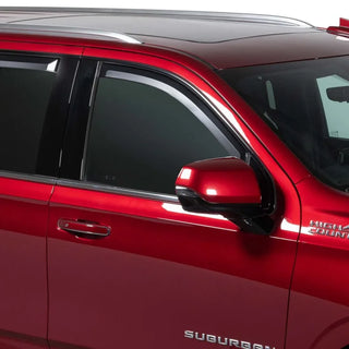 Putco Element Matte Black Window Visors (FRONT): Jeep Gladiator / Wrangler (07-26)