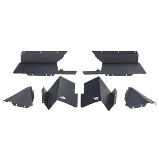 Rugged Ridge Aluminum Inner Fender Liners (REAR) - Black: Jeep Gladiator (18-26)