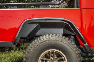 Rugged Ridge Aluminum Inner Fender Liners (REAR) - Black: Jeep Gladiator (18-26)
