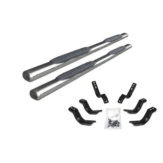 Go Rhino 20-20 1000 Series Complete 4in Side Step Kit w/ Brackets: Jeep Gladiator (18-26)
