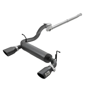 AFE Rebel Series Cat-Back Exhaust System (Black Tips): Jeep Wrangler JL 3.6L V6 2018 - 2025