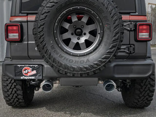 AFE Rebel Series Cat-Back Exhaust System (Black Tips): Jeep Wrangler JL 3.6L V6 2018 - 2025