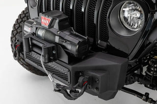 Go Rhino Rockline Winch Ready Front Stubby Bumper (FRONT): Fits Jeep Wrangler / Gladiator (07-26)