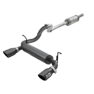 AFE Rebel Series Cat-Back Exhaust System (Black Tips): Jeep Wrangler JL 3.6L V6 2018 - 2025