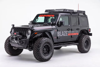 Go Rhino Rockline Winch Ready Front Stubby Bumper (FRONT): Fits Jeep Wrangler / Gladiator (07-26)