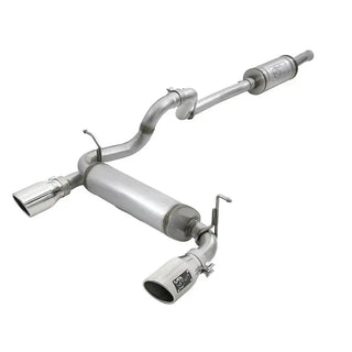 AFE Rebel Series Cat-Back Exhaust System (Polished Tips): Jeep Wrangler JL 3.6L V6 2018 - 2025