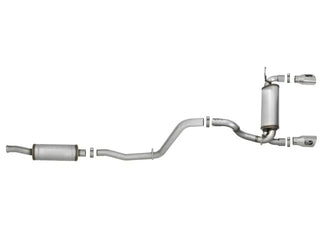 AFE Rebel Series Cat-Back Exhaust System (Polished Tips): Jeep Wrangler JL 3.6L V6 2018 - 2025