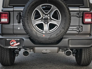 AFE Rebel Series Cat-Back Exhaust System (Polished Tips): Jeep Wrangler JL 3.6L V6 2018 - 2025