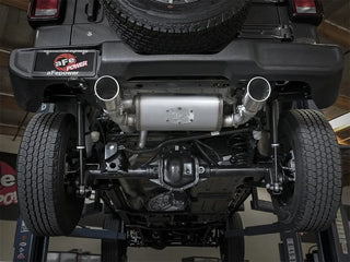 AFE Rebel Series Cat-Back Exhaust System (Polished Tips): Jeep Wrangler JL 3.6L V6 2018 - 2025