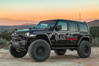 Go Rhino Rockline Front Stubby Bumper w/ Overrider: Fits Jeep Wrangler / Gladiator (07-26)