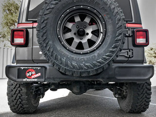 AFE MACH Force-Xp Hi Tuck Cat-Back Exhaust System (Black Tip): Jeep Wrangler JL 3.6L V6 2018 - 2025