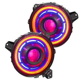 ORACLE Lighting Oculus Bi-LED Projector Headlights w/o Controller: Jeep Wrangler / Gladiator (07-26)