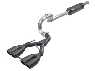 AFE Rebel Series Cat-Back Exhaust System (Black Tips): Jeep Wrangler JL 3.6L V6 2018 - 2025