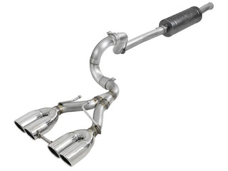AFE Rebel Series Cat-Back Exhaust System (Polished Tips): Jeep Wrangler JL 3.6L V6 2018 - 2025