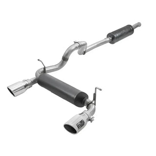 AFE Rebel Series Cat-Back Exhaust System (Polished Tips): Jeep Wrangler JL 3.6L V6 2018 - 2025