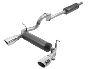 AFE Rebel Series Cat-Back Exhaust System (Polished Tips): Jeep Wrangler JL 3.6L V6 2018 - 2025