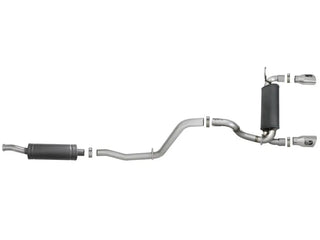 AFE Rebel Series Cat-Back Exhaust System (Polished Tips): Jeep Wrangler JL 3.6L V6 2018 - 2025