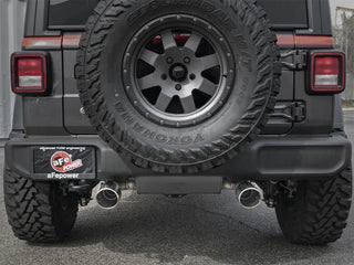 AFE Rebel Series Cat-Back Exhaust System (Polished Tips): Jeep Wrangler JL 3.6L V6 2018 - 2025