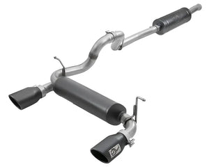 AFE Rebel Series Cat-Back Exhaust System (Black Tips): Jeep Wrangler JL 3.6L V6 2018 - 2025