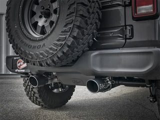 AFE Rebel Series Cat-Back Exhaust System (Black Tips): Jeep Wrangler JL 3.6L V6 2018 - 2025