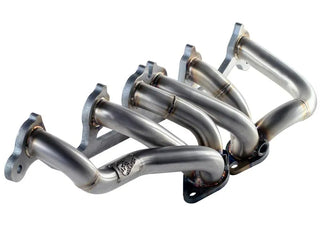 AFE Twisted Steel Loop Delete Down-Pipe (2-1/2" Aluminized Steel): Jeep Wrangler JK 3.6L V6 2012 - 2018