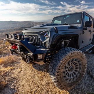 Go Rhino Trailline Stubby Front Bumper: Fits Most Jeep Wrangler / Gladiator Models (2007-2026)