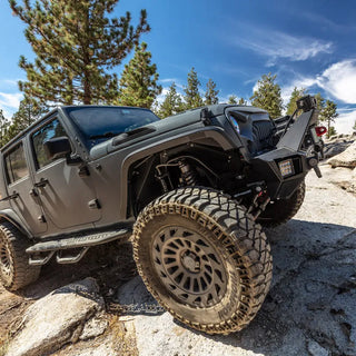 Go Rhino Trailline Stubby Front Bumper: Fits Most Jeep Wrangler / Gladiator Models (2007-2026)