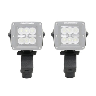 Go Rhino Light Mount for 3in Cube LED: Fits Most Jeep Wrangler / Gladiator Models (2007-2026)