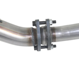 AFE Twisted Steel Loop Delete Down-Pipe / Y-Pipe: Jeep Wrangler JK 3.6L V6 2012 - 2018 (4-Door Models)